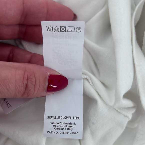 Brunello Cucinelli Womens Taupe Silk Chiffon  Overlay With Attached T-Shirt Med - Picture 10 of 14